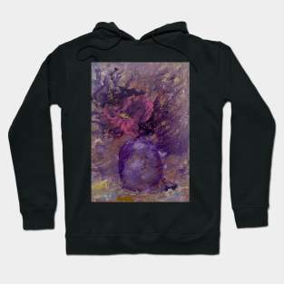 Violet Vase with Orchids Hoodie